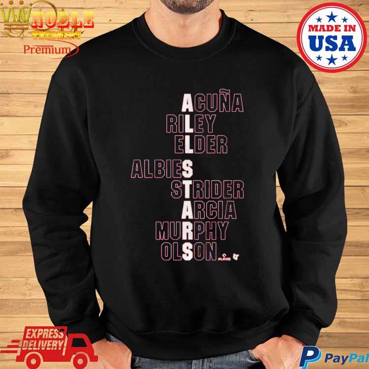 All Stars Acuna Riley Elder Albies Strider Arcia Murphy Olson T-shirt