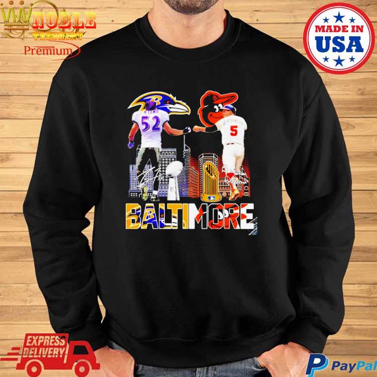 Baltimore Ravens Lewis Orioles Robinson Bullets Unselo T Shirt