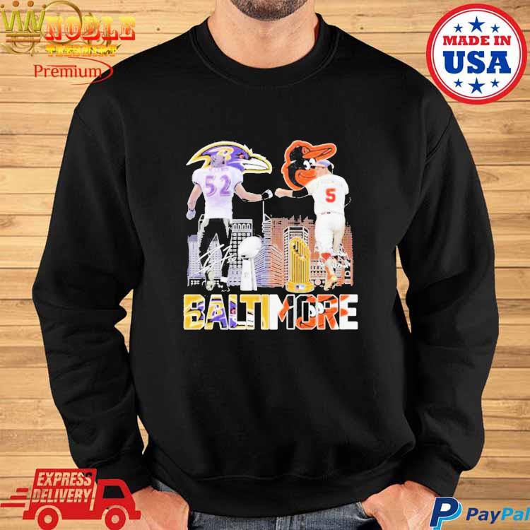 Baltimore ravens orioles lewis and robinson city champions signatures T- shirt, hoodie, sweater, long sleeve and tank top