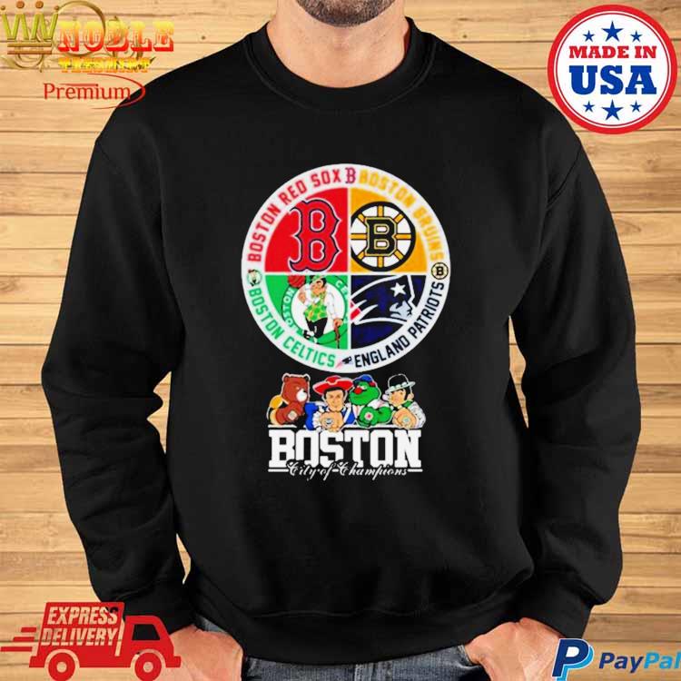 Boston Bruins Boston Red Sox Boston Celtics New England Patriots boston  city of champions shirt, hoodie, longsleeve tee, sweater