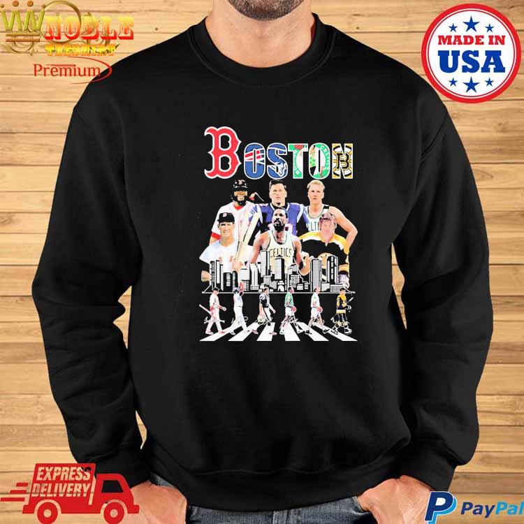 Official Logo Boston Sports Teams Players Abbey Road Signatures Shirt,  hoodie, longsleeve, sweater