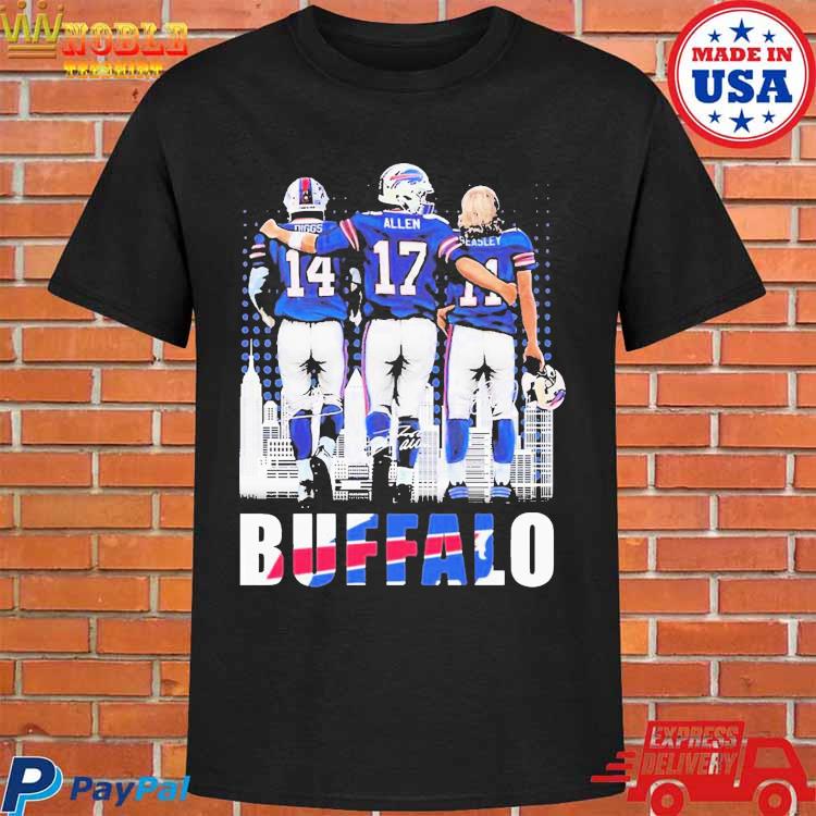 Buffalo Skyline Stefon Diggs Josh Allen And Cole Beasley Signatures Shirt