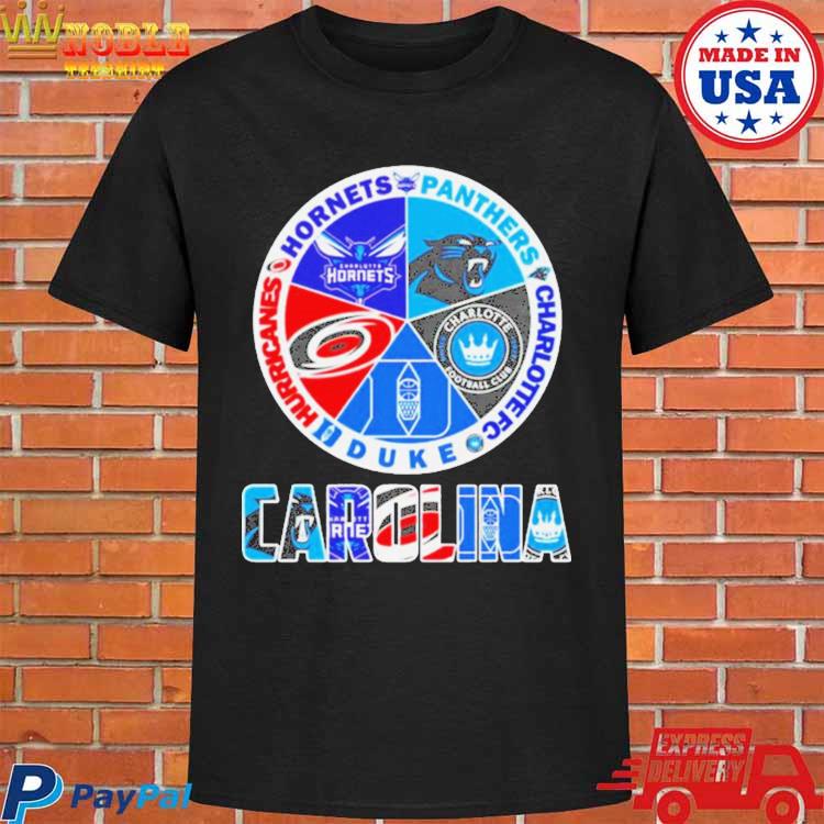 Carolina Panthers And Hurricanes Hornets Logo shirt, hoodie, sweater, long  sleeve and tank top