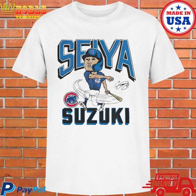 Chicago Cubs Seiya Suzuki Hit The Ball Signature Shirt - High-Quality  Printed Brand