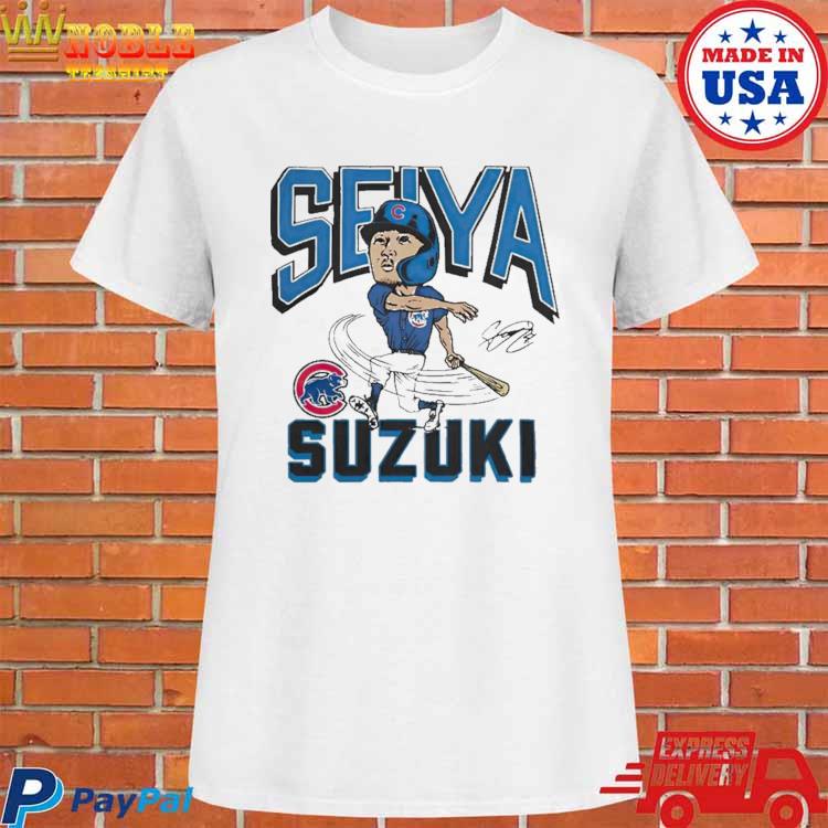 Official Chicago Cubs seiya suzukI hit the ball signature T-shirt, hoodie,  sweater, long sleeve and tank top