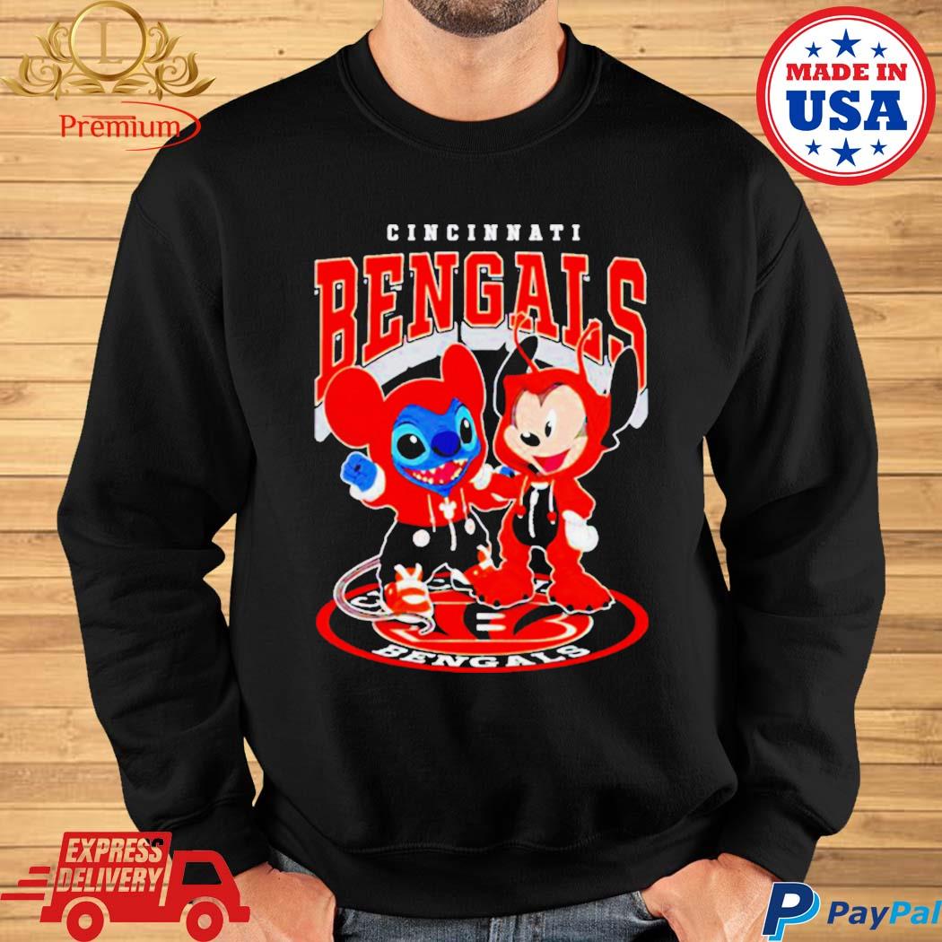 Cincinnati Bengals Baseball Stitch And Mickey Shirt