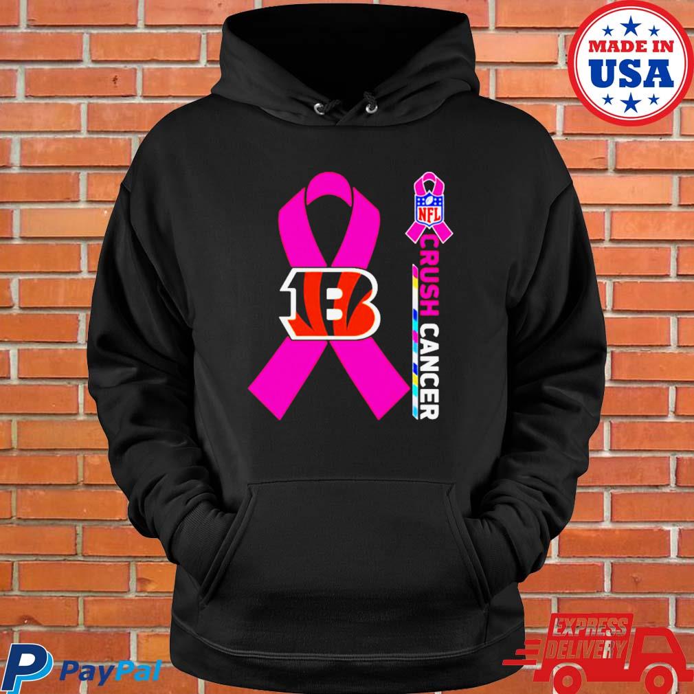 Cincinnati Bengals Nike Women's Breast Cancer Awareness V-Neck Tri-Blend T-Shirt - Pink, Size: Small