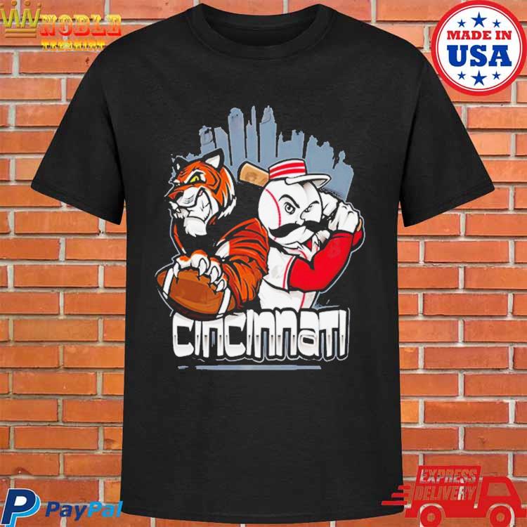 Cincinnati Bengals X Cincinnati Reds Art By Eric Poole Unique T