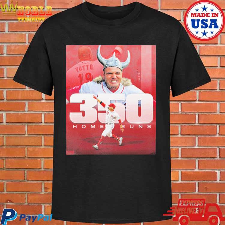 Joey votto cincinnatI reds with 350 home runs congratulations poster shirt,  hoodie, sweater, long sleeve and tank top