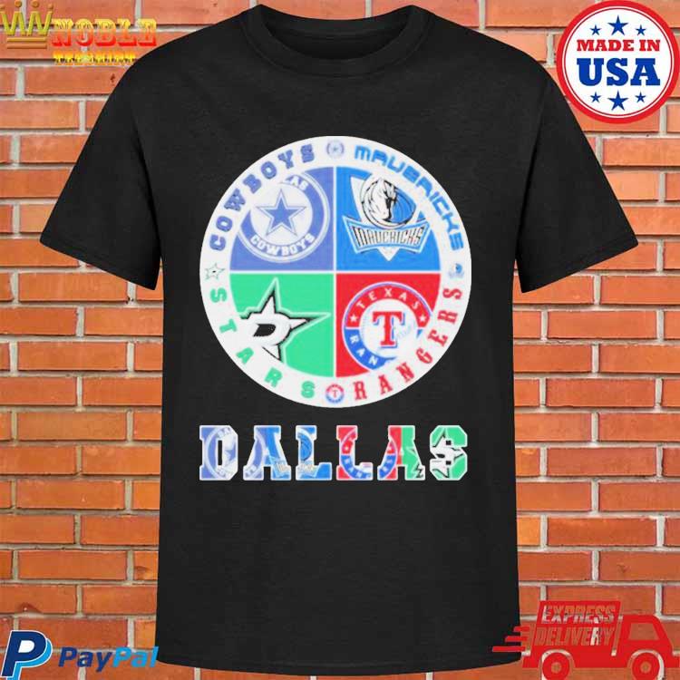 Official dallas Cowboys Mavericks Stars And Rangers Logo Shirt - Limotees