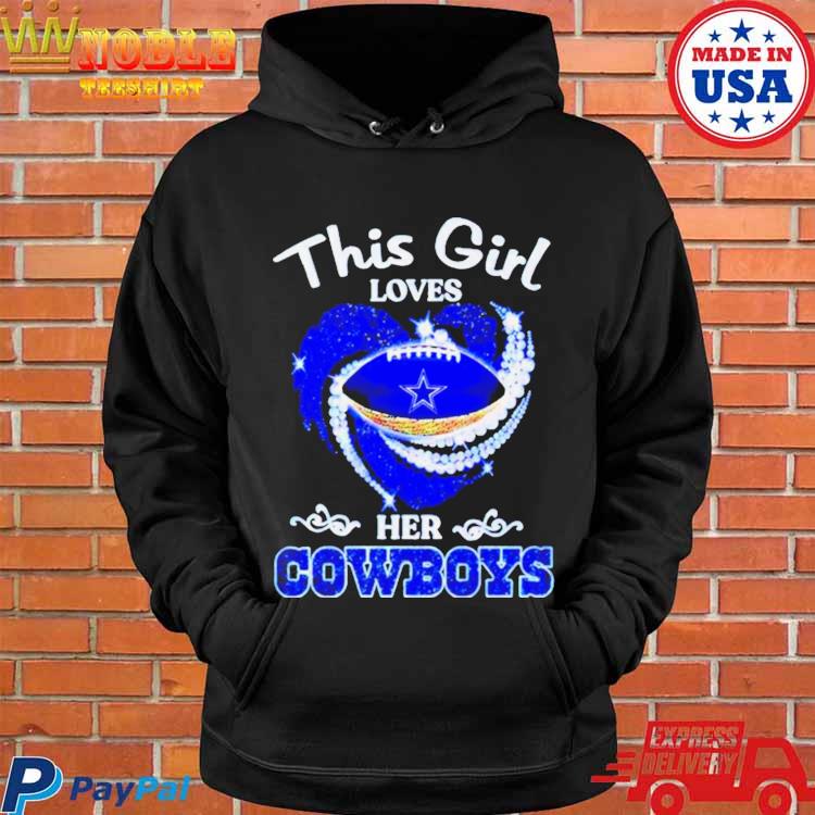 She loves the Dallas Cowboys logo design T-shirt, hoodie, sweater, long  sleeve and tank top