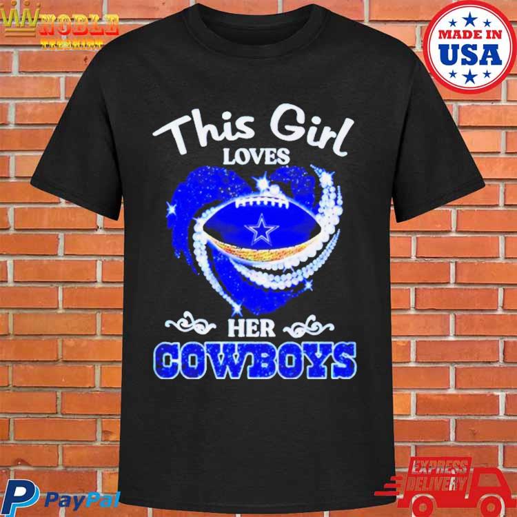 This Girl Loves Her Dallas Cowboys Navy T-Shirt