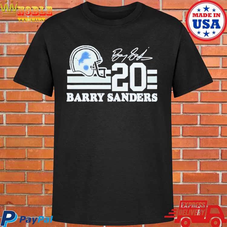 barry sanders tee shirt