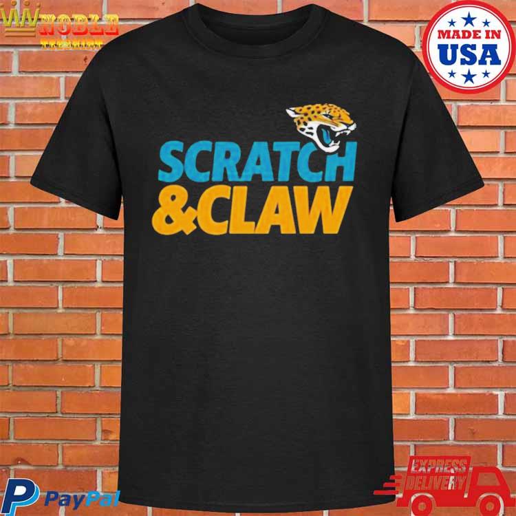 Jacksonville Jaguars Hometown Scratch Claw T-Shirt - Bluecat