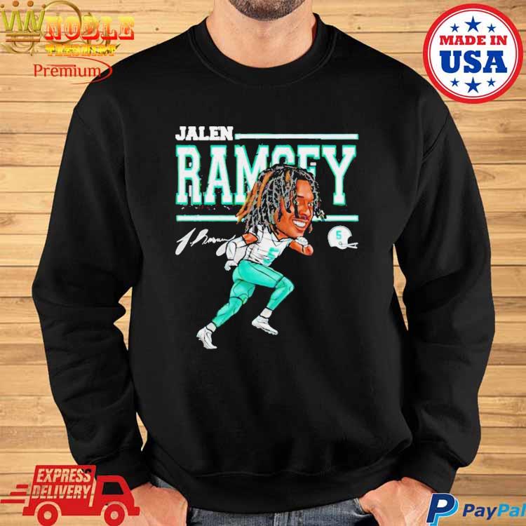 Official Jalen ramsey miamI cartoon signature T-shirt, hoodie, tank top,  sweater and long sleeve t-shirt