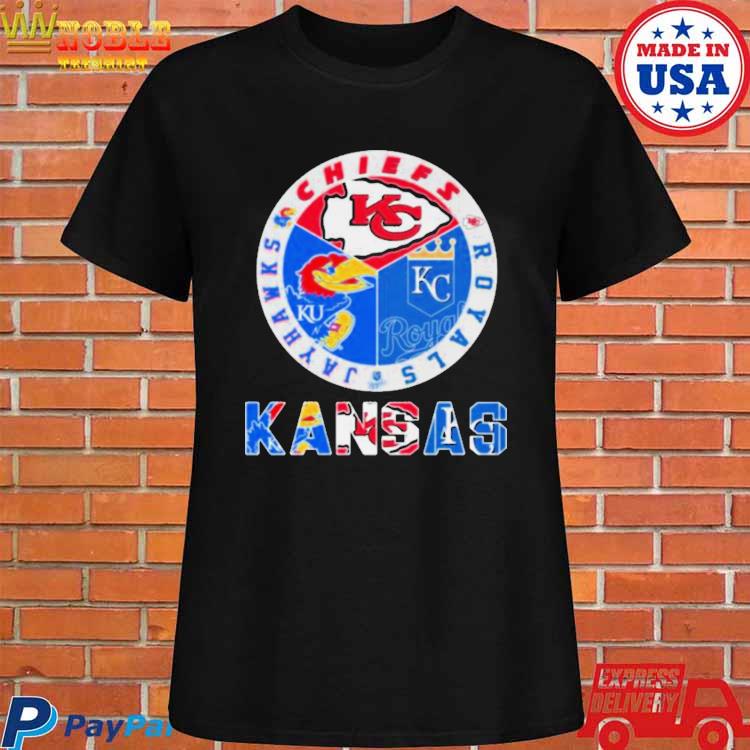 Kansas Chiefs Royals Jayhawks logo 2023 shirt, hoodie, sweater, long sleeve  and tank top