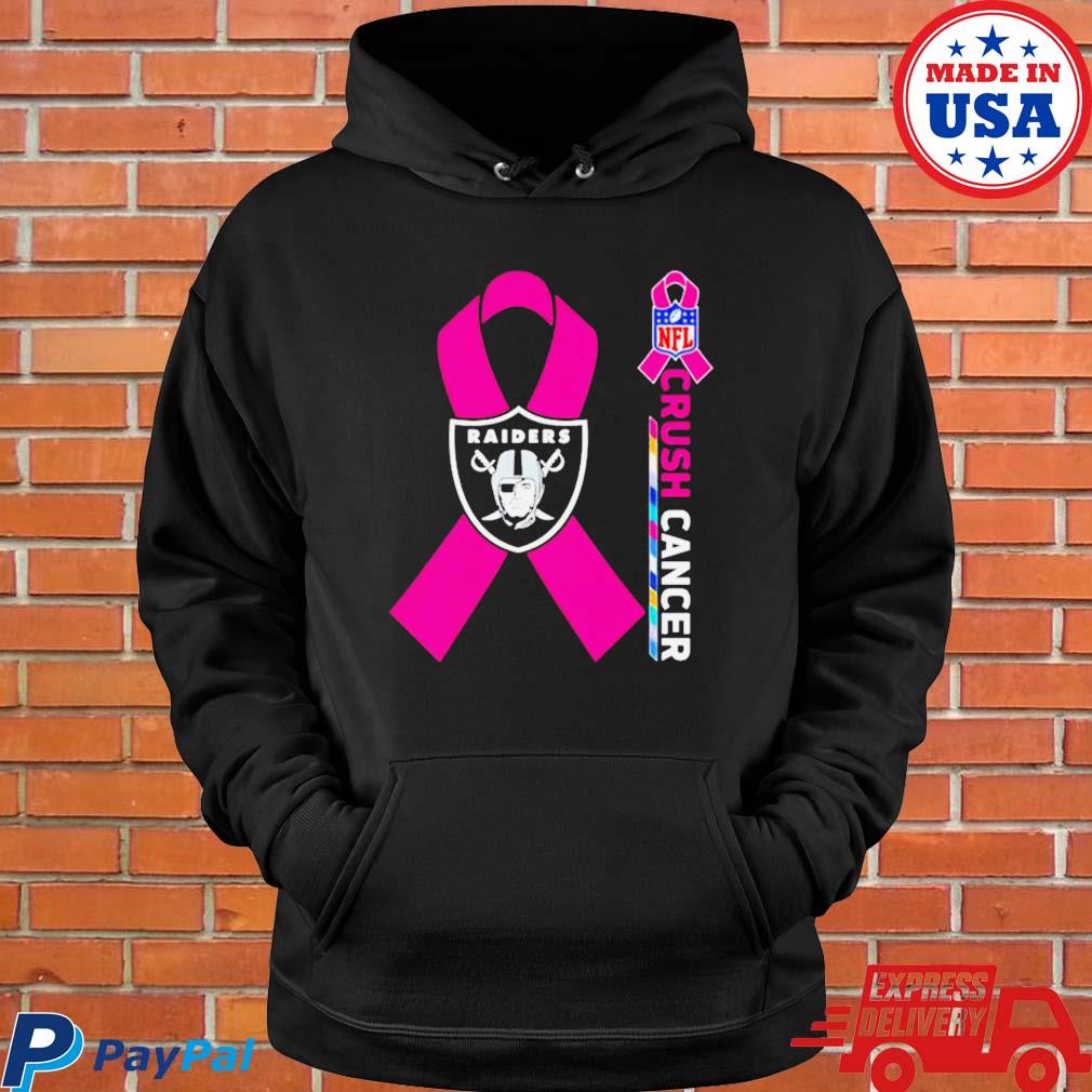 Official Las vegas raiders NFL crush cancer T-shirt, hoodie, tank