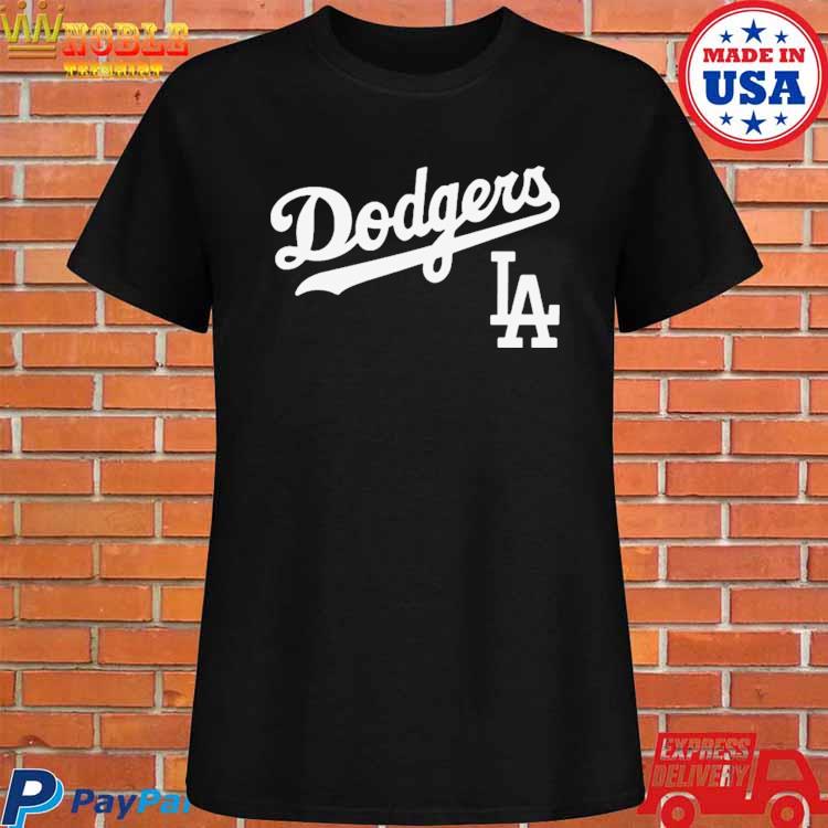 Los Angeles Dodgers Fanatics Branded Women's Team Lockup V-Neck T