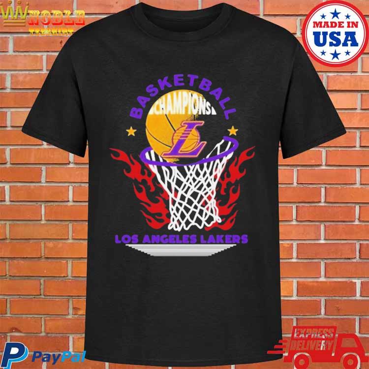 Los Angeles Lakers Basketball Champions Fire Logo 2023 Shirt