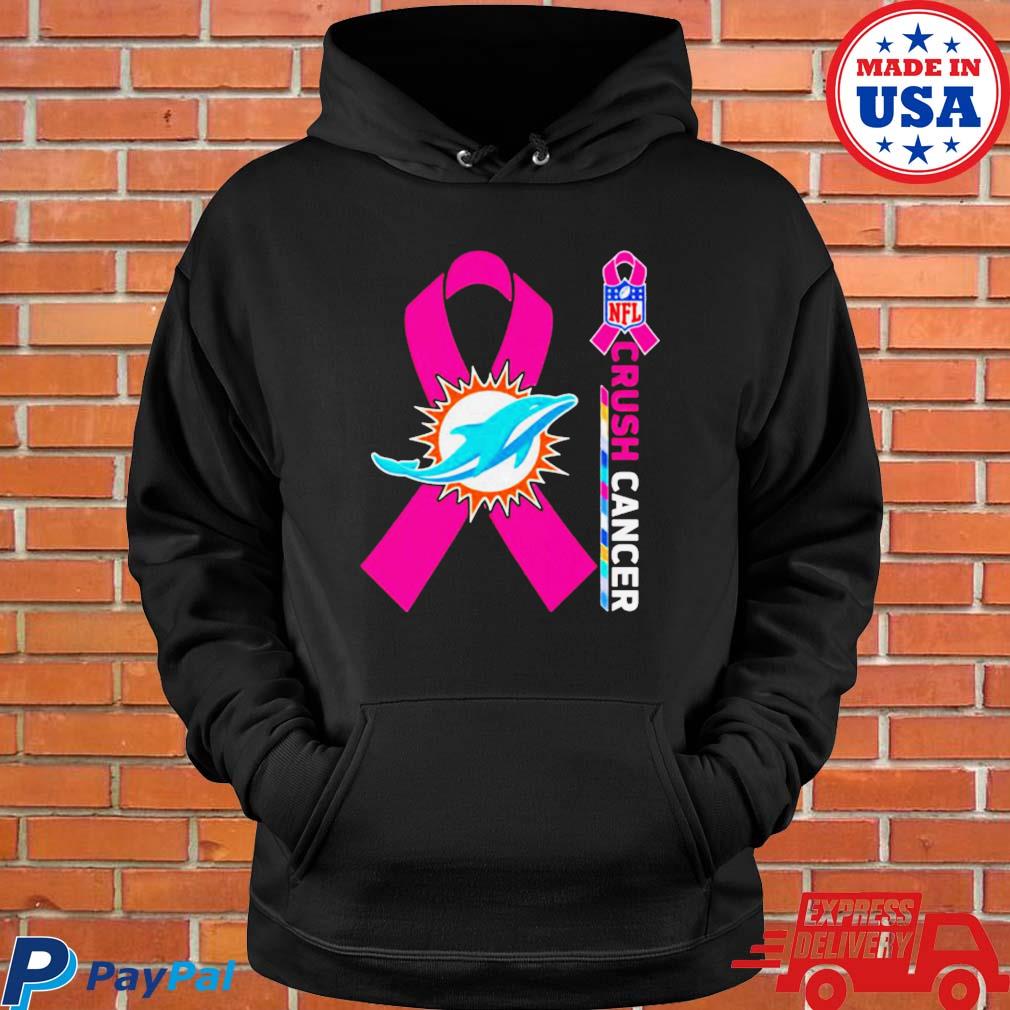 NFL x crush cancer miamI dolphins Shirt, hoodie, sweater, long sleeve and  tank top