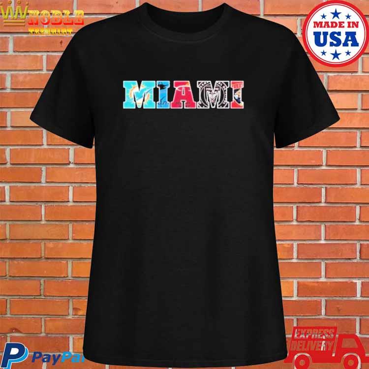 Official miamI sports teams miamI marlins miamI dolphins miamI heat miamI  panthers 2023 shirt, hoodie, sweater, long sleeve and tank top