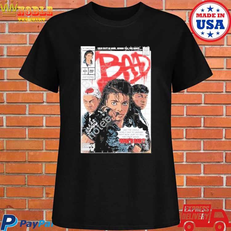 Michael Jackson Bad 87 T-shirt Vintage Comic Design - Shibtee Clothing