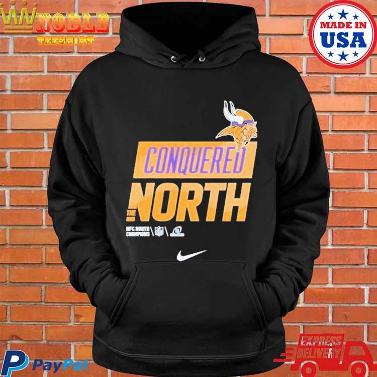 Minnesota Vikings Conquered The North 2022 NFC North Division Champions  shirt, hoodie, sweater, long sleeve and tank top