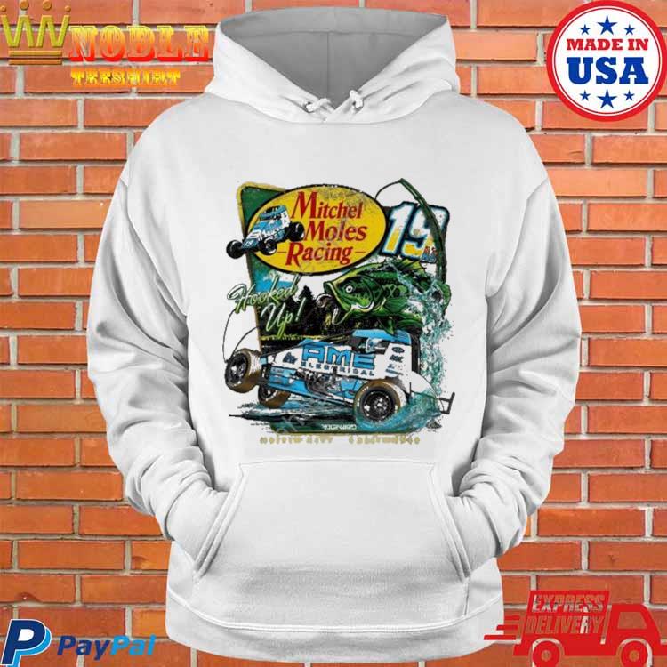 Official Mitchel moles racing 19 hooked up ame electrical T-shirt