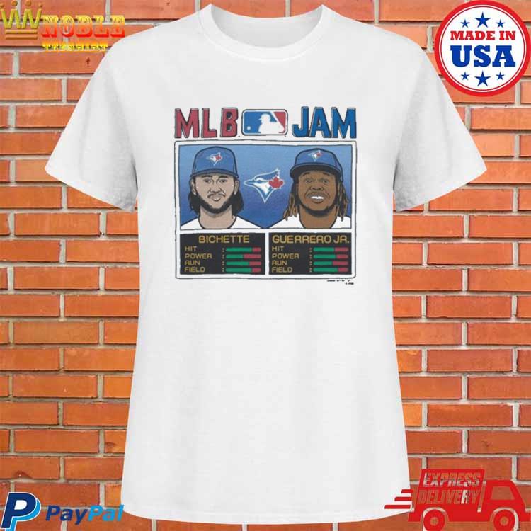 MLB Jam Toronto Blue Jays Bichette And Guerrero Jr Retro Shirt