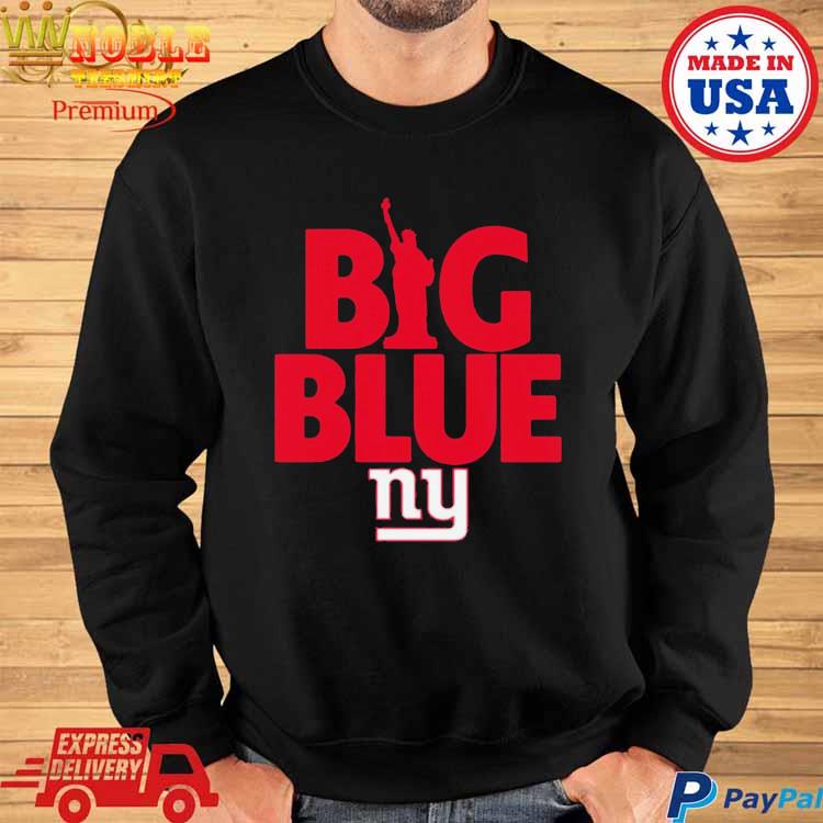 New York Giants big blue American foolball logo shirt - Limotees