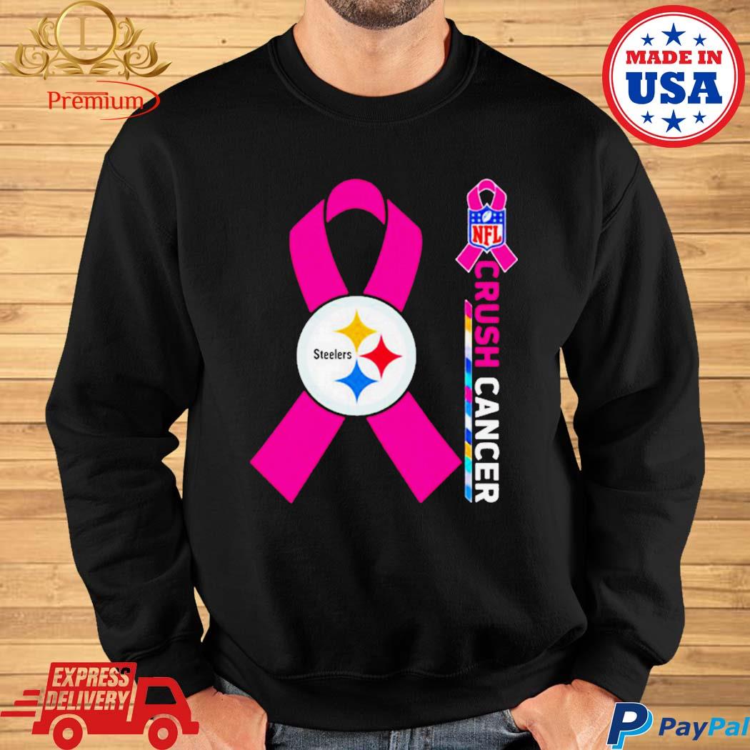 Official Pittsburgh Steelers NFL crush cancer T-shirt, hoodie