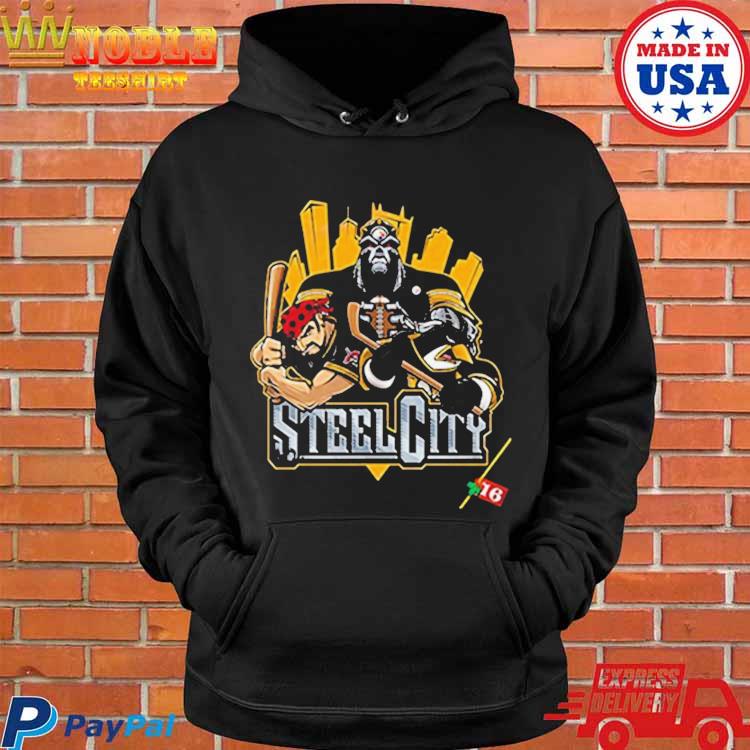 Pittsburgh Steelers x Pittsburgh Penguins x Pittsburgh Pirates art by Eric  Poole 3D T-Shirt - Masteez