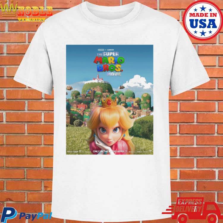 Official Princess peach super Mario Bros movie 2023 T-shirt, hoodie, tank  top, sweater and long sleeve t-shirt