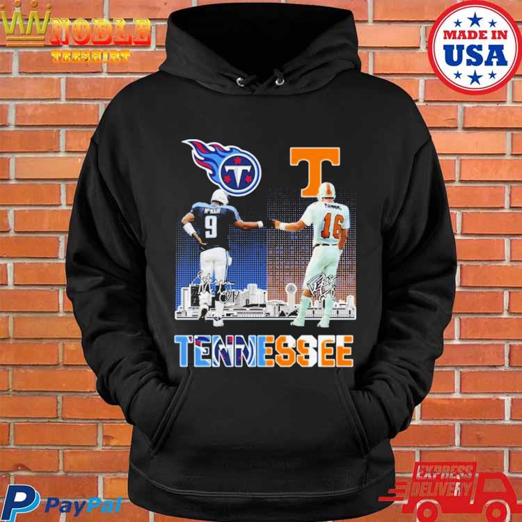 Official tennessee titans and volunteers city champion signatures 2023 shirt,  hoodie, sweater, long sleeve and tank top