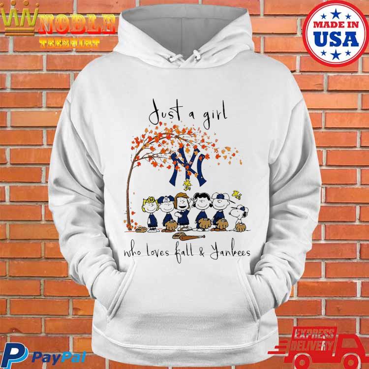 The Peanuts Just A Girl Who Loves Fall New York Yankees Shirt, hoodie,  longsleeve, sweatshirt, v-neck tee