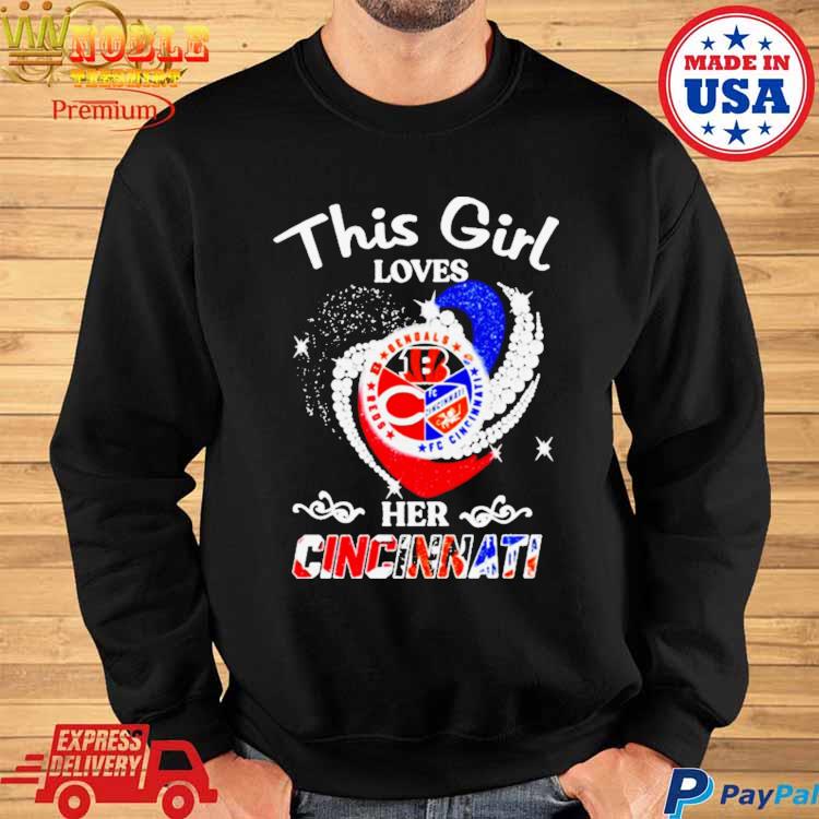 Heart This Girl Love Cincinnati Reds Shirt, hoodie, sweater, long sleeve  and tank top