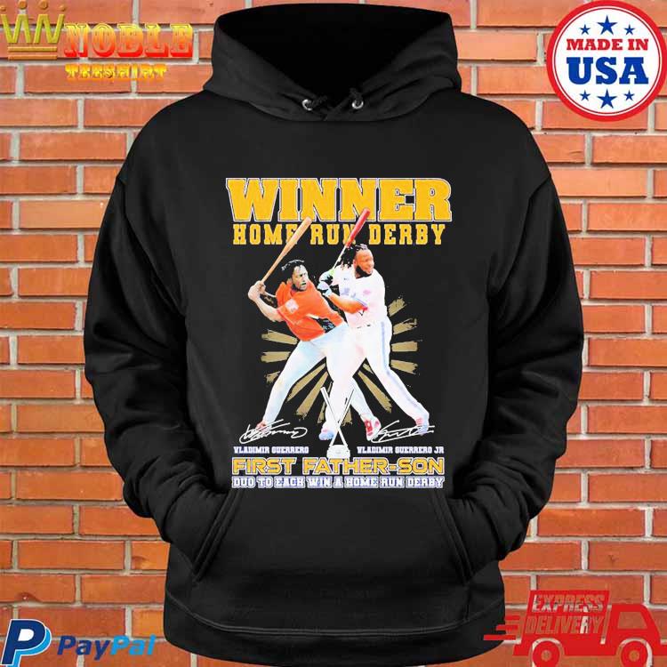 Official Vladimir Guerrero Winner Home Run Derby First Father Son Duo To  Each Win T t-shirt, hoodie, longsleeve, sweater