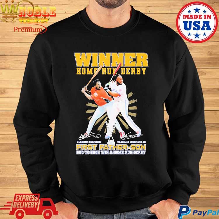 Official Vladimir Guerrero Winner Home Run Derby First Father Son Duo To  Each Win T t-shirt, hoodie, longsleeve, sweater