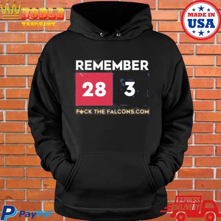 Benjamin harrison remember 28 3 fuck the falcons, hoodie, tank top