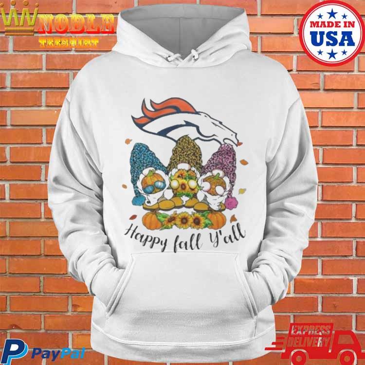 Gnomes Happy Fall Y'All Denver Broncos Shirt - Peanutstee