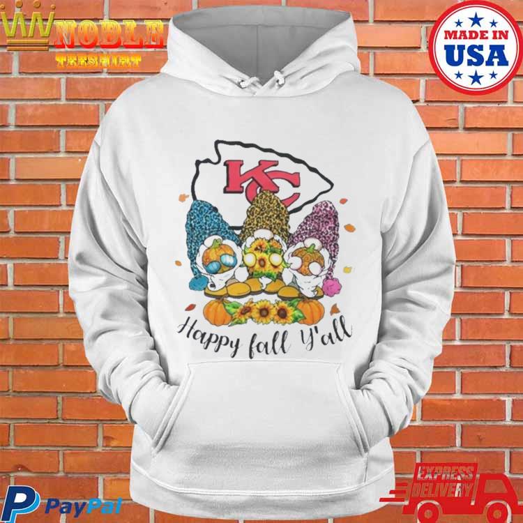 Gnomes Happy Fall Y'all Kansas City Chiefs Shirt