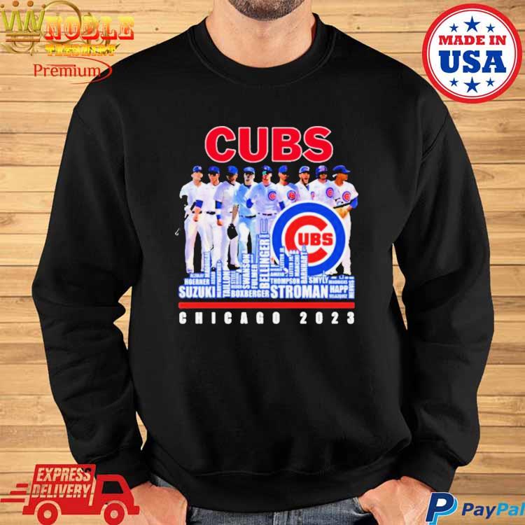 Chicago Cubs 2023 Baseball Team Names Skyline Shirt