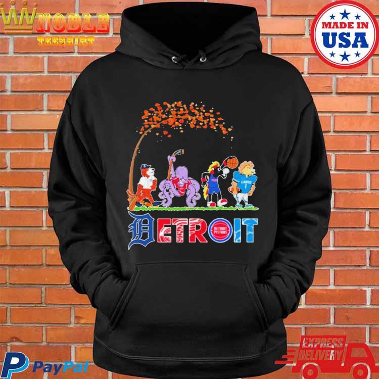 Detroit pistons detroit tigers detroit lions detroit red wings shirt,  hoodie, sweater, long sleeve and tank top