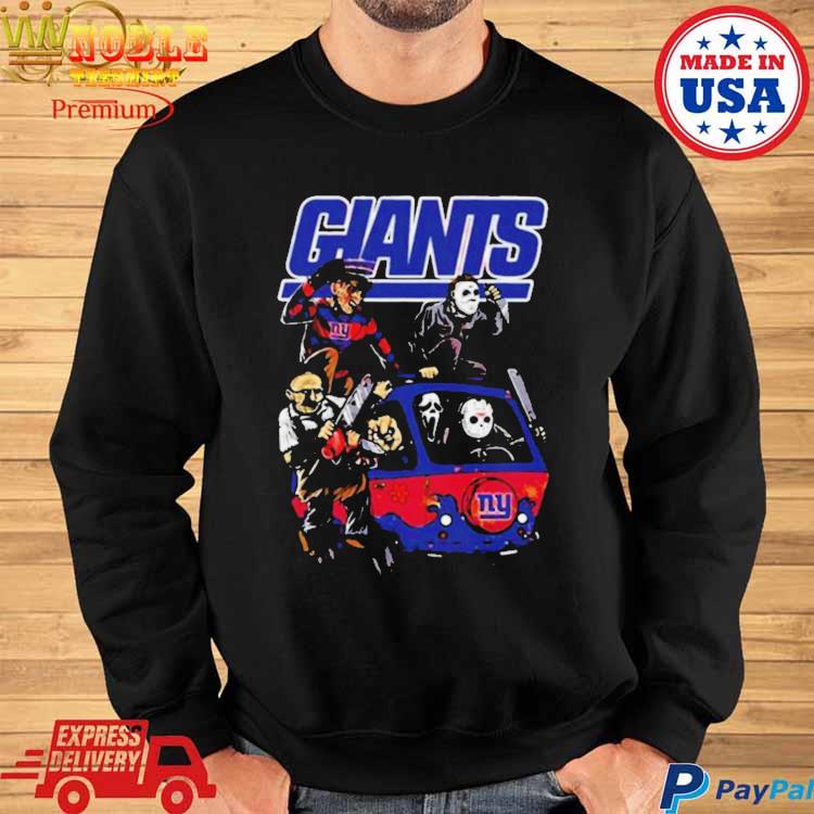 NY Giants Horror Movie Football Hoodie, New York Giants Halloween