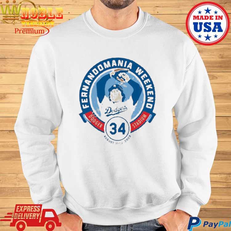 Official los angeles Dodgers fernandomania weekend dodger stadium 34  T-shirt, hoodie, sweater, long sleeve and tank top