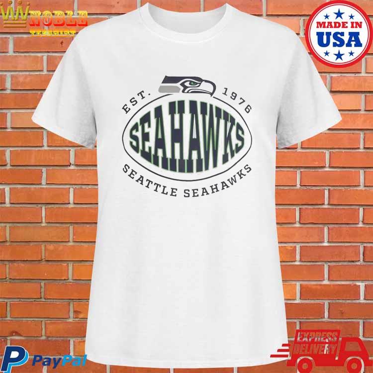 Men's Boss x NFL White Seattle Seahawks Trap T-Shirt Size: Small