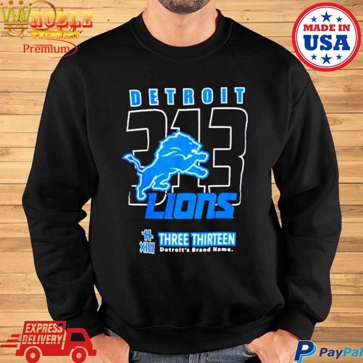 2023 Detroit Lions Three Thirteen Area Code T-Shirt, hoodie