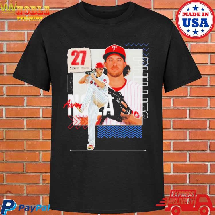 Aaron Nola Baseball Paper Phillies 27 Starting Pitcher T-shirt