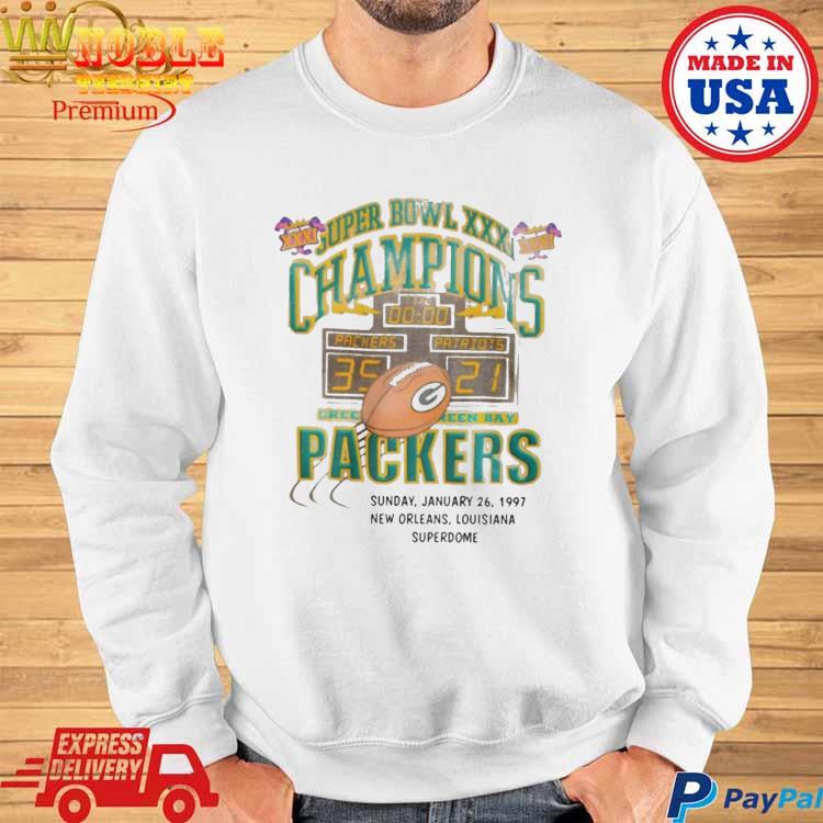 Aj Dillon T-shirt Super Bowl Xxxi Champions Green Bay Packers