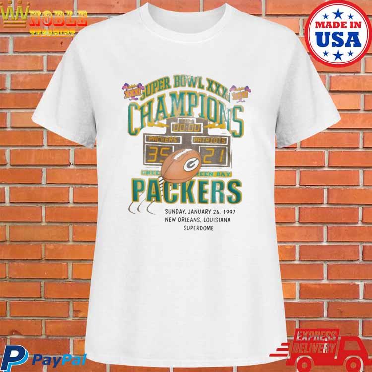 NEW! Green Bay Packers Champions Super Bowl XXXI T-Shirt Size Medium